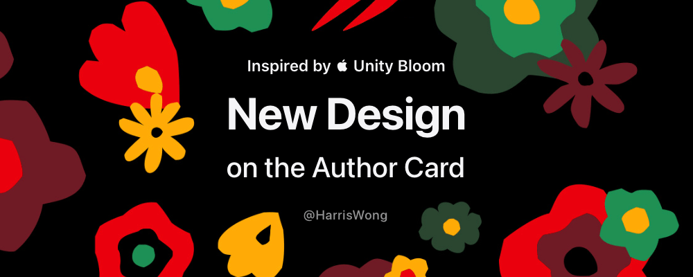 Fabulous New Design on the Author Card of My Blog